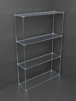 Стеллаж металлический для хранения 4 полки 150х100х30 Стеллаж металлический для хранения 4 полки 150х100х30