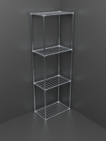 Стеллаж металлический для хранения 4 полки 150х50х30 Стеллаж металлический для хранения 4 полки 150х50х30