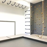 Рукоход на стену или потолок стальной сварной черный/белый 60 см Рукоход на стену или потолок стальной сварной черный/белый 60 см